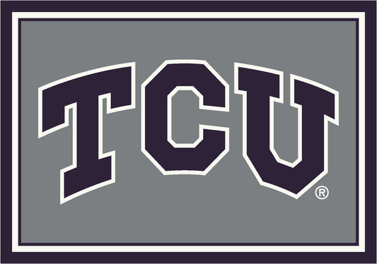 TCU Horned Frogs Spirit Rug - Officially Licensed NCAA Area Rug