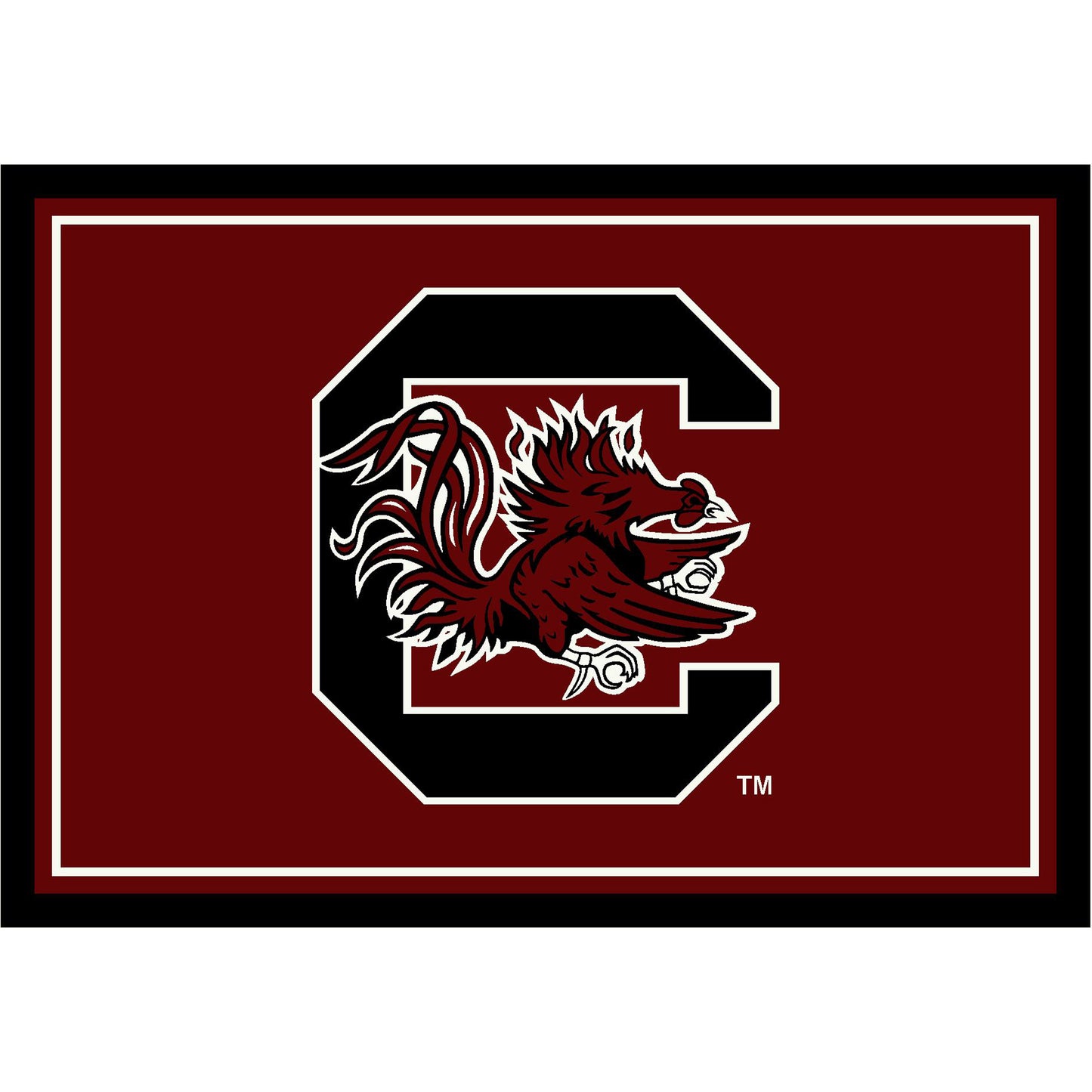South Carolina Gamecocks Spirit Rug - Officially Licensed NCAA Area Rug