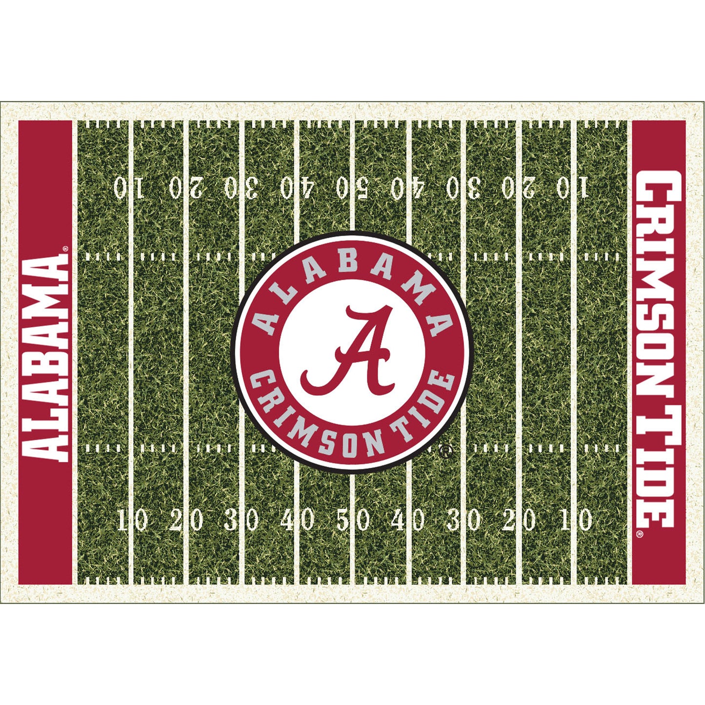 Alabama Crimson Tide Homefield Rug - Officially Licensed NCAA Area Rug