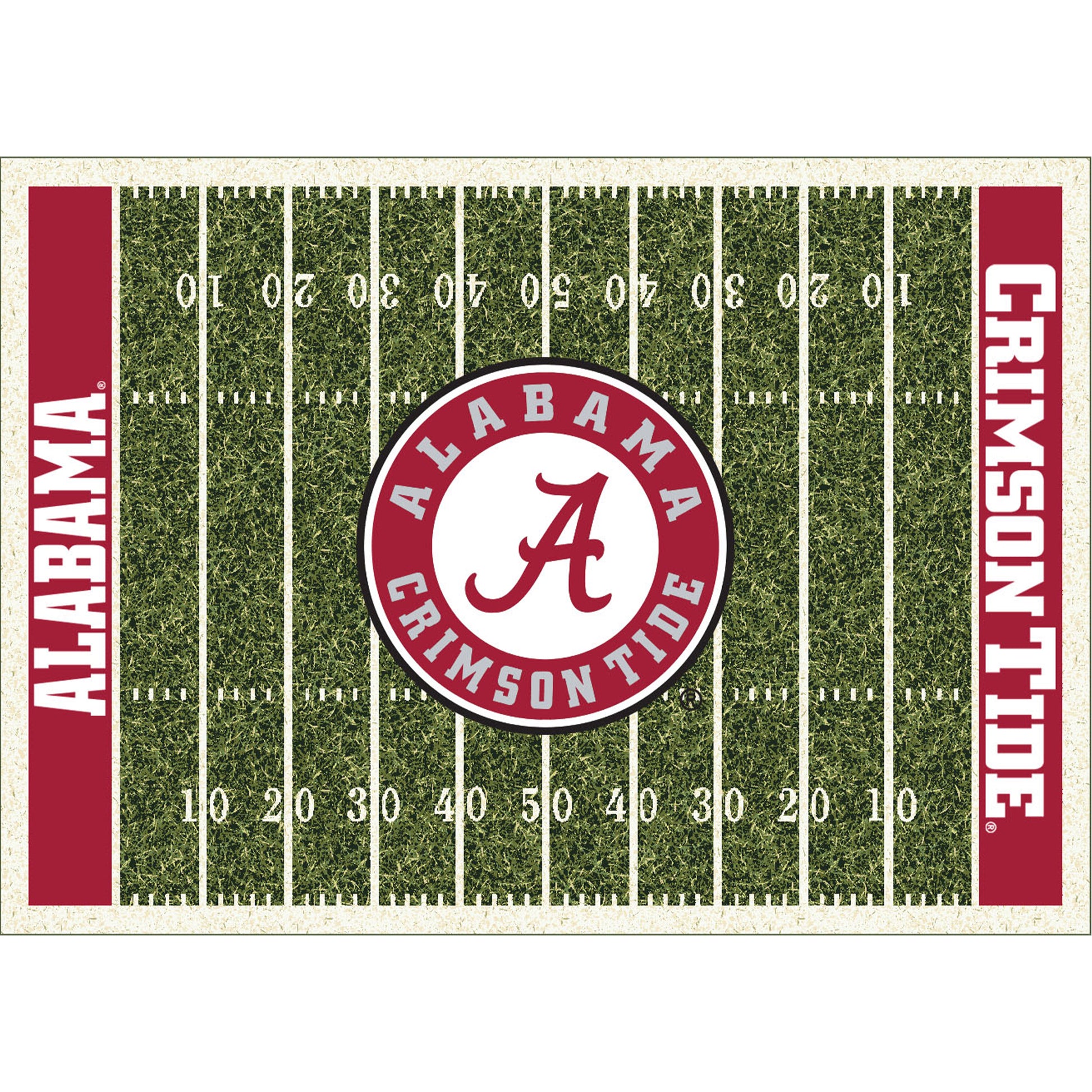 Alabama Crimson Tide Homefield Rug - Officially Licensed NCAA Area Rug