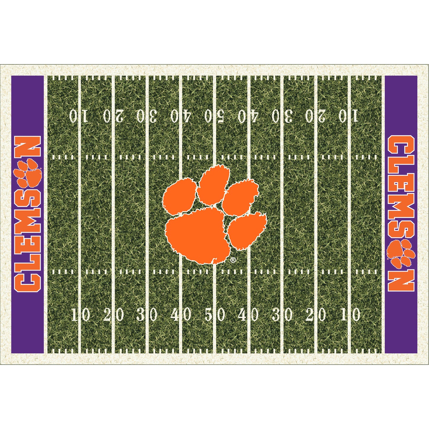 Clemson Tigers Homefield Rug - Officially Licensed NCAA Area Rug