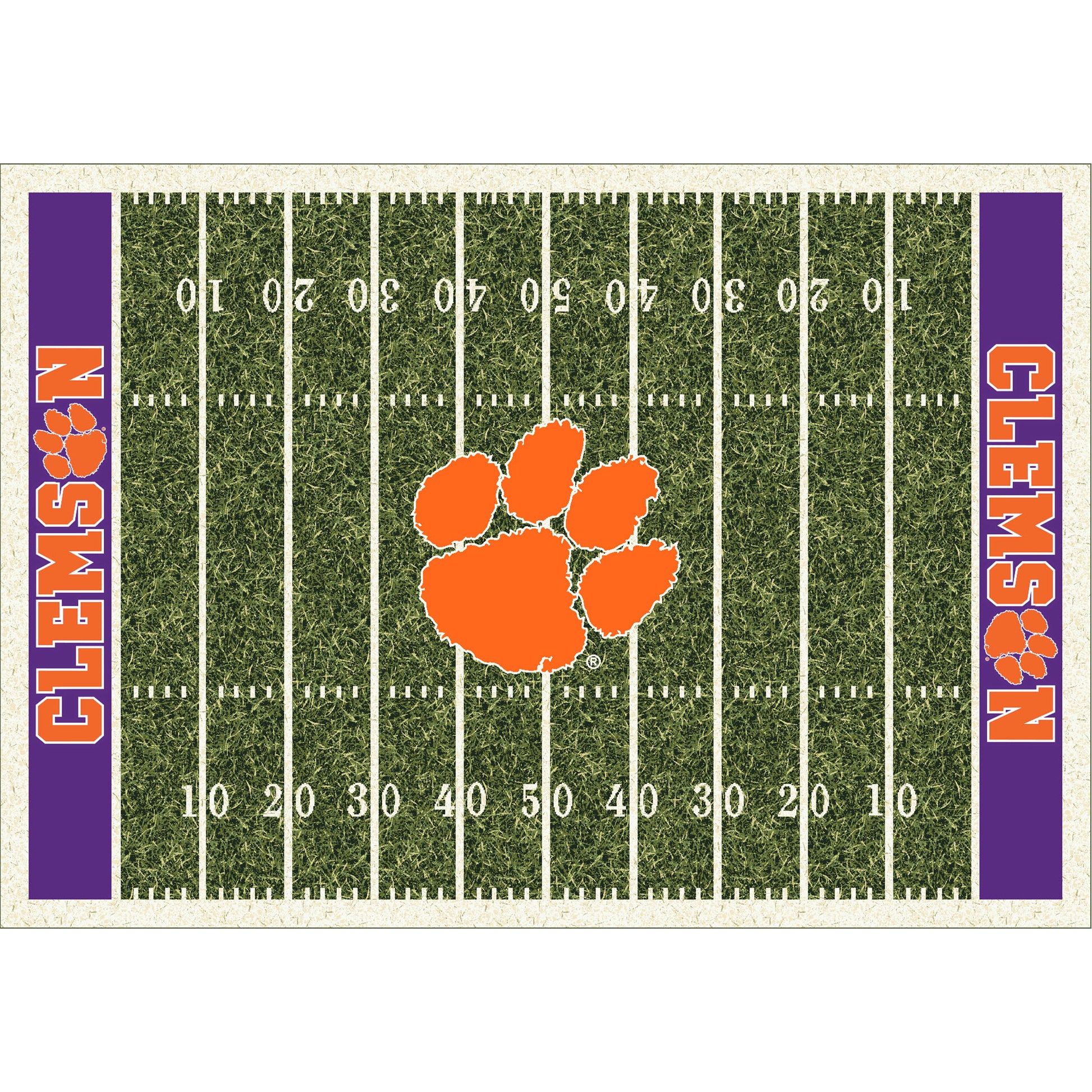 Clemson Tigers Homefield Rug - Officially Licensed NCAA Area Rug
