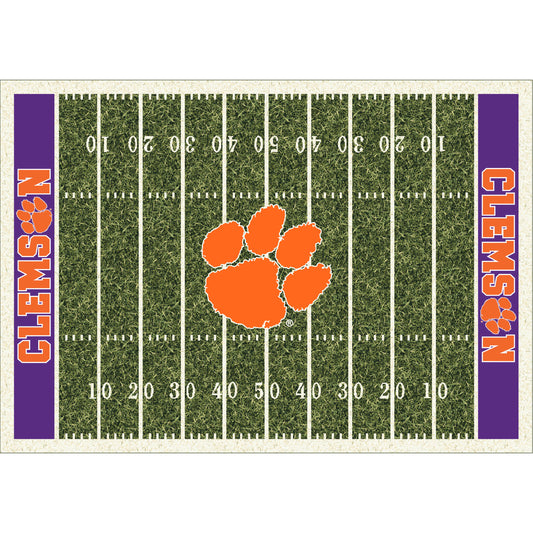 Clemson Tigers Homefield Rug - Officially Licensed NCAA Area Rug