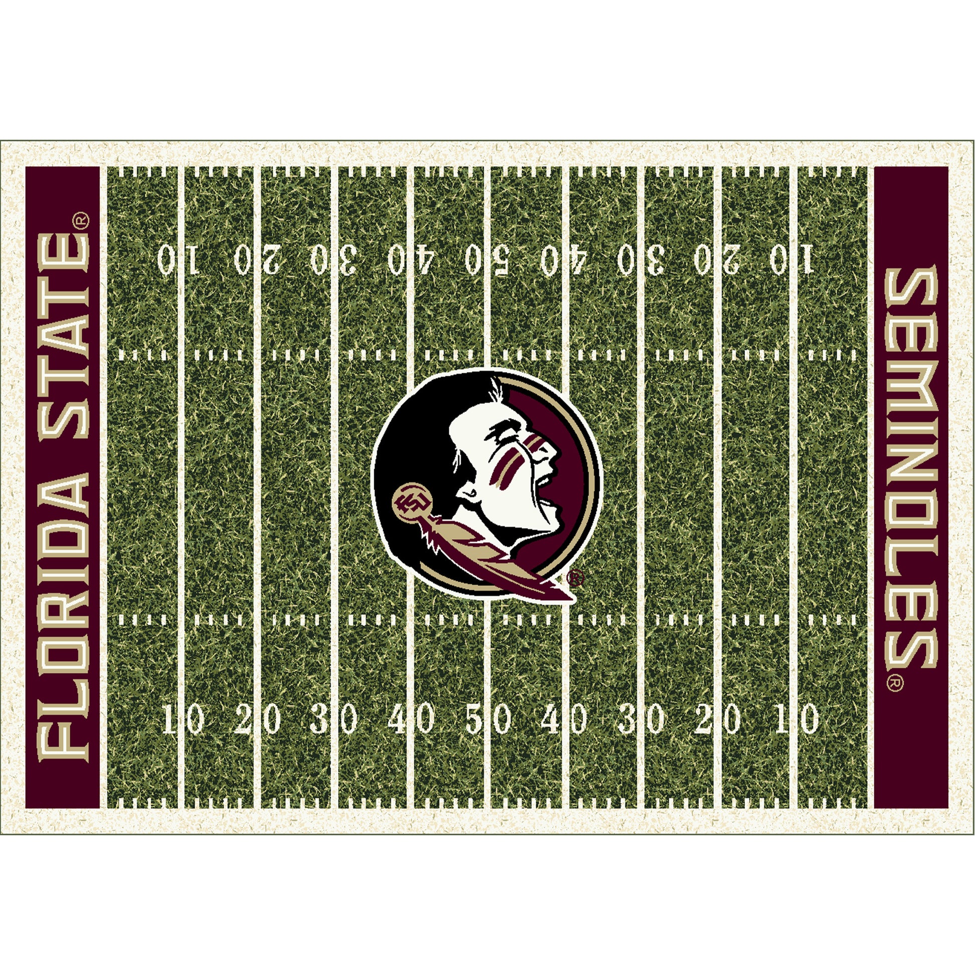 Florida State Seminoles Homefield Rug - Officially Licensed NCAA Area Rug