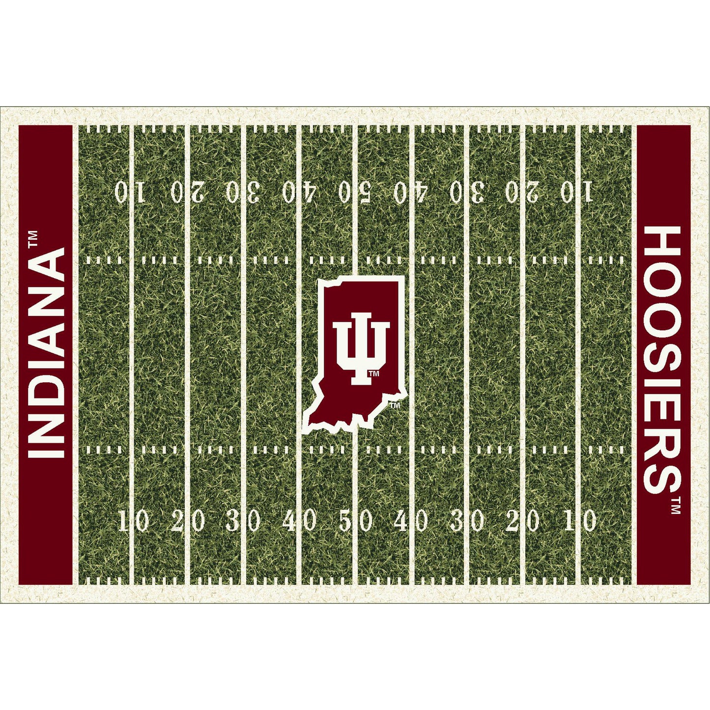 Indiana Hoosiers Homefield Rug - Officially Licensed NCAA Area Rug
