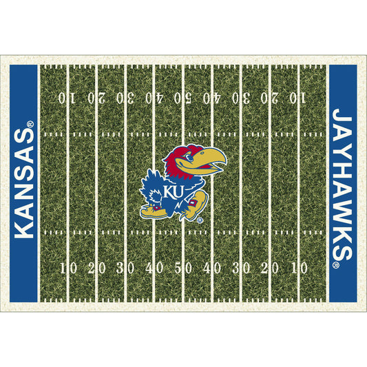 Kansas Jayhawks Homefield Rug - Officially Licensed NCAA Area Rug