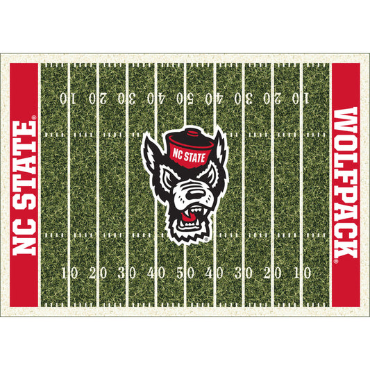 NC State Wolfpack Homefield Rug - Officially Licensed NCAA Area Rug