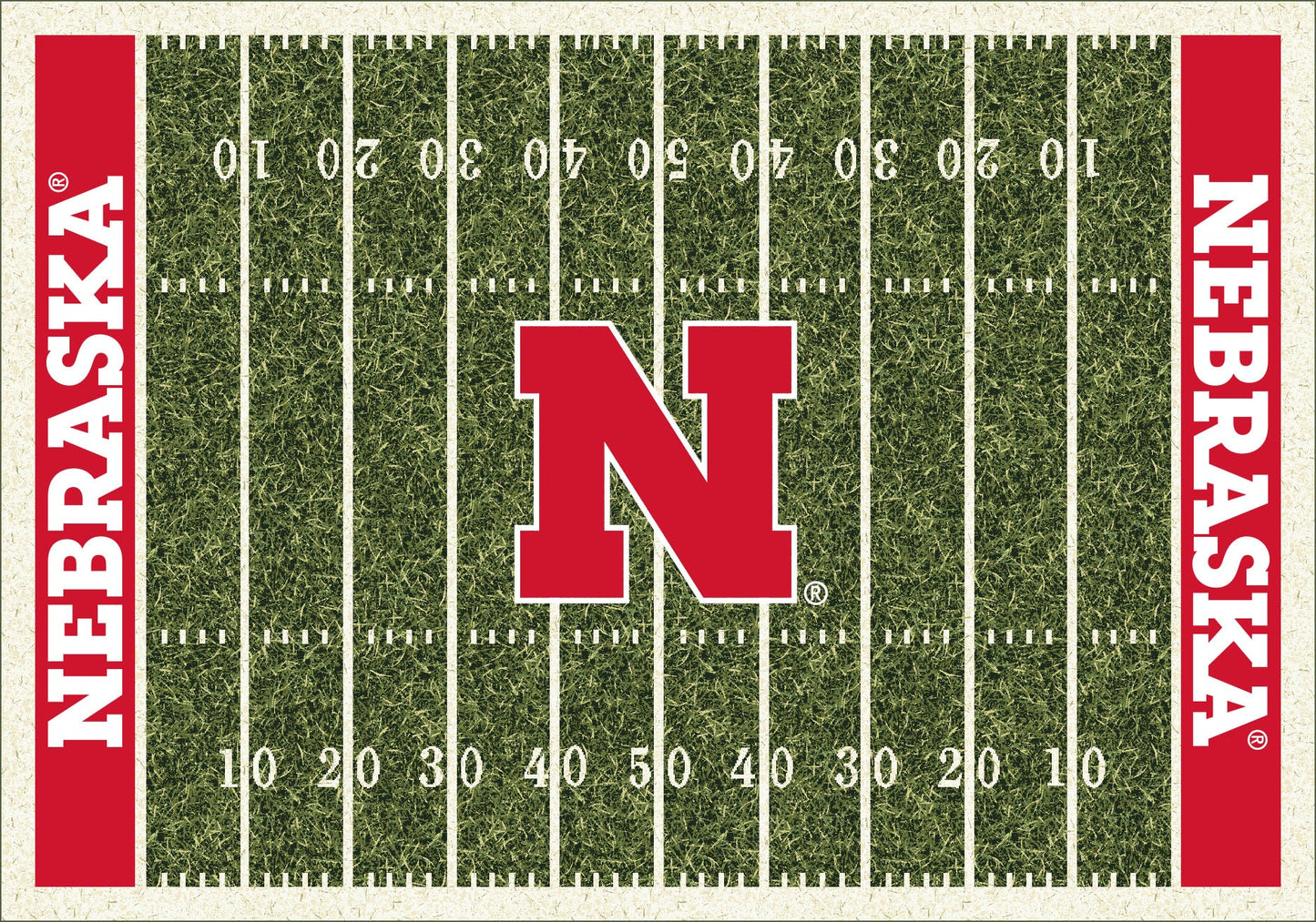 Nebraska Cornhuskers Homefield Rug - Officially Licensed NCAA Area Rug