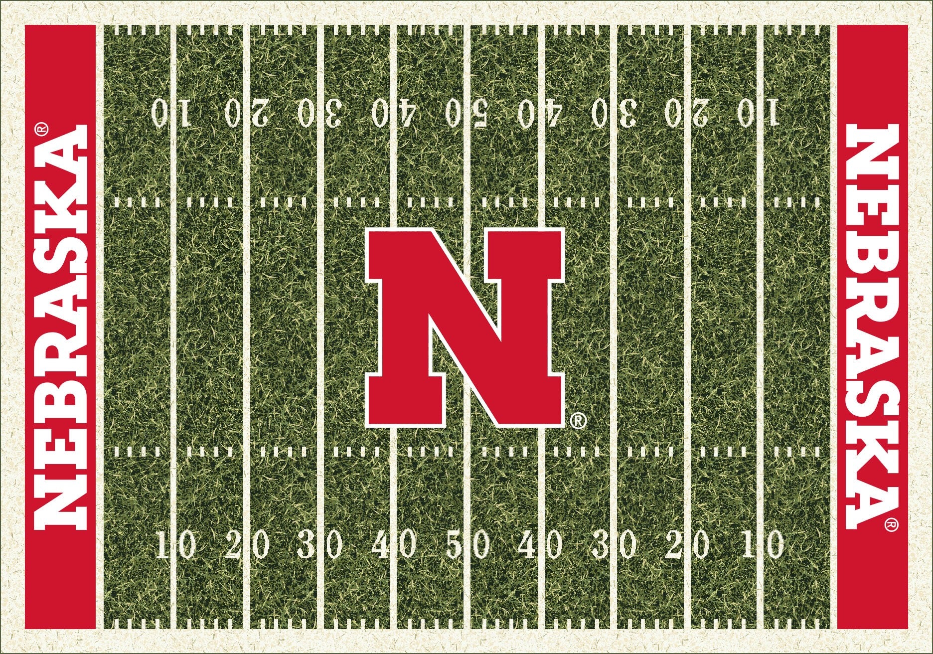 Nebraska Cornhuskers Homefield Rug - Officially Licensed NCAA Area Rug