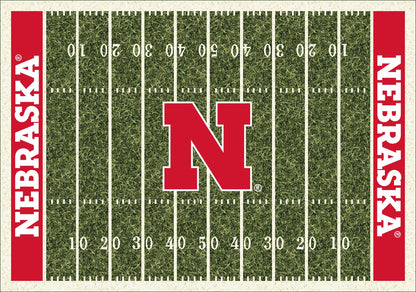 Nebraska Cornhuskers Homefield Rug - Officially Licensed NCAA Area Rug