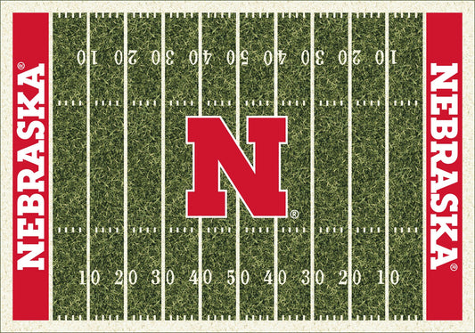 Nebraska Cornhuskers Homefield Rug - Officially Licensed NCAA Area Rug