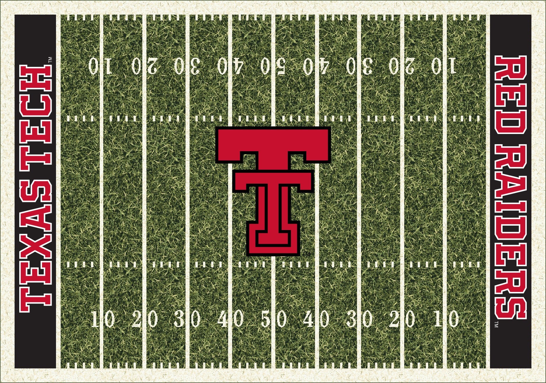 Texas Tech Red Raiders Homefield Rug - Officially Licensed NCAA Area Rug