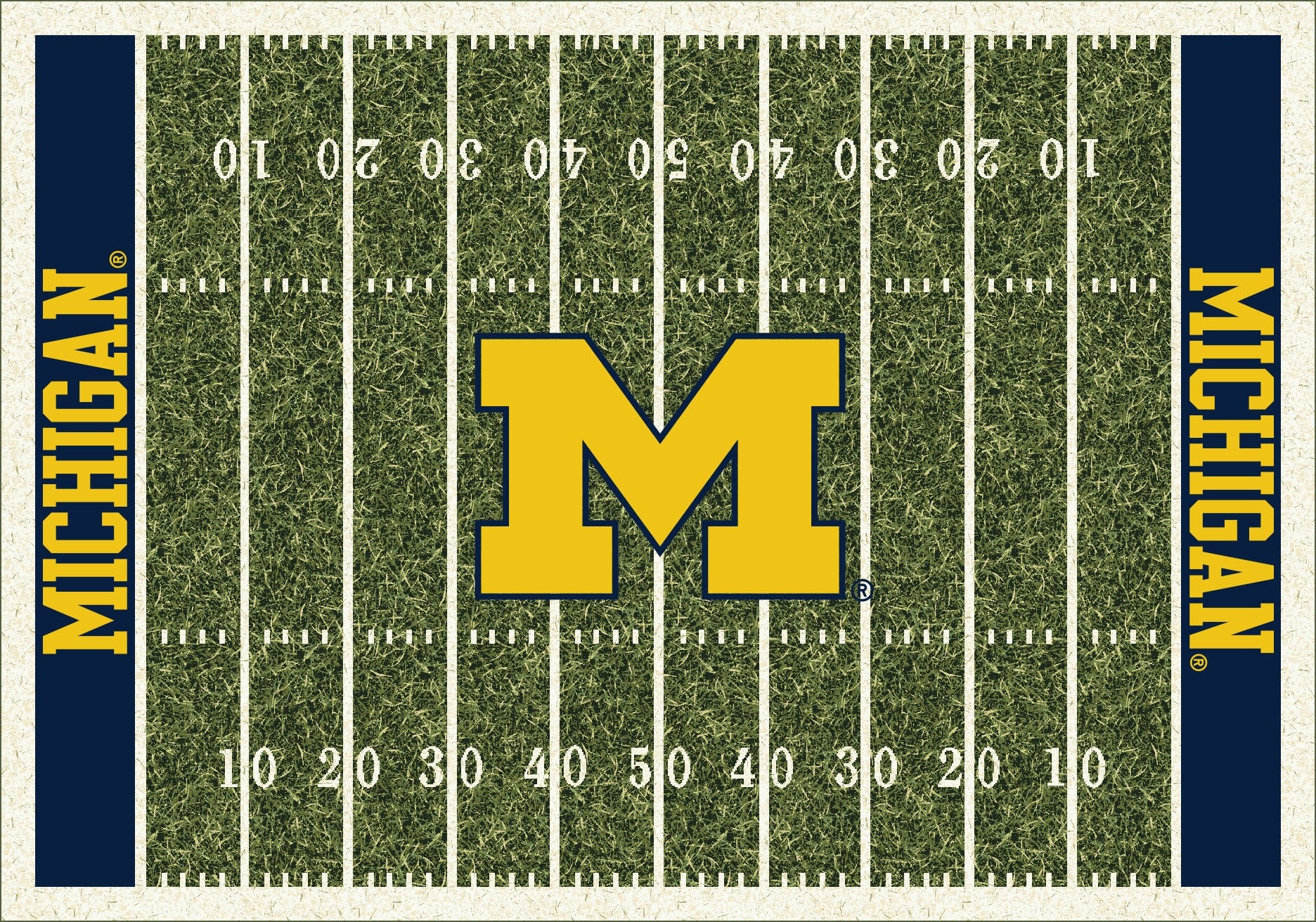 Michigan Wolverines Homefield Rug - Officially Licensed NCAA Area Rug