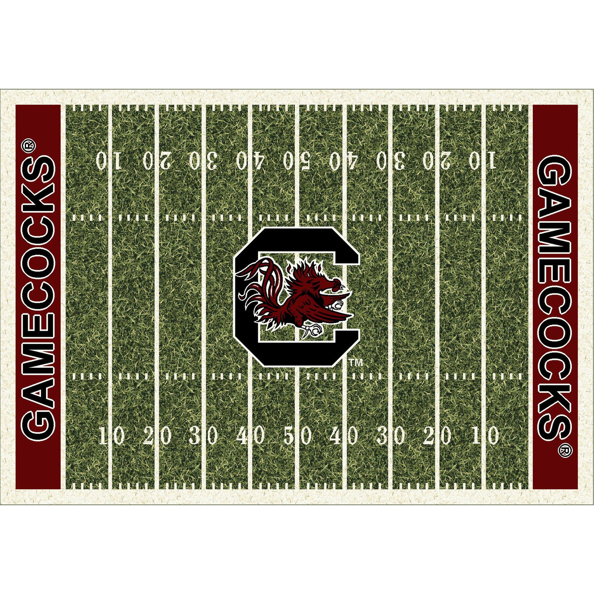 South Carolina Gamecocks Homefield Rug - Officially Licensed NCAA Area Rug