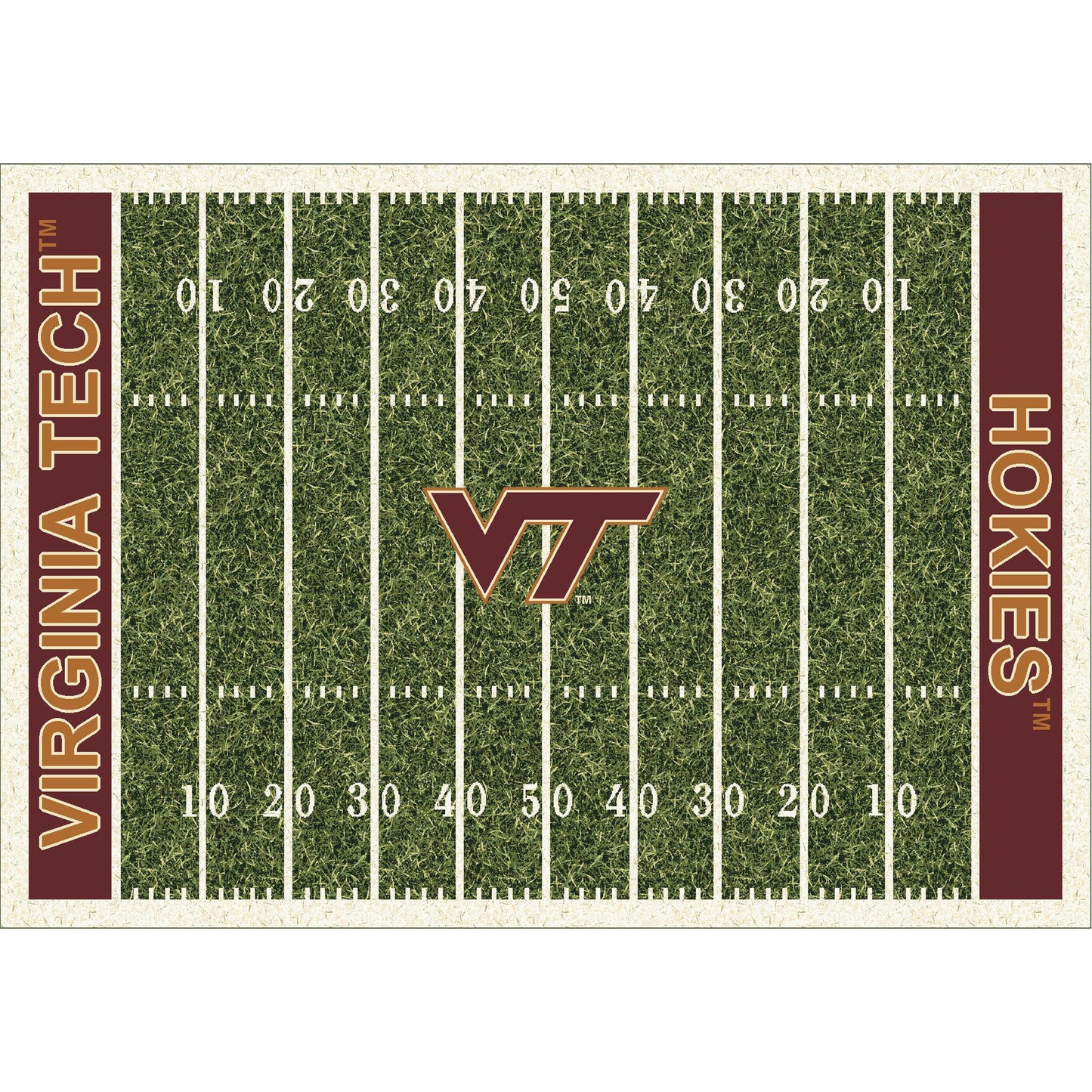 Virginia Tech Hokies Homefield Rug - Officially Licensed NCAA Area Rug