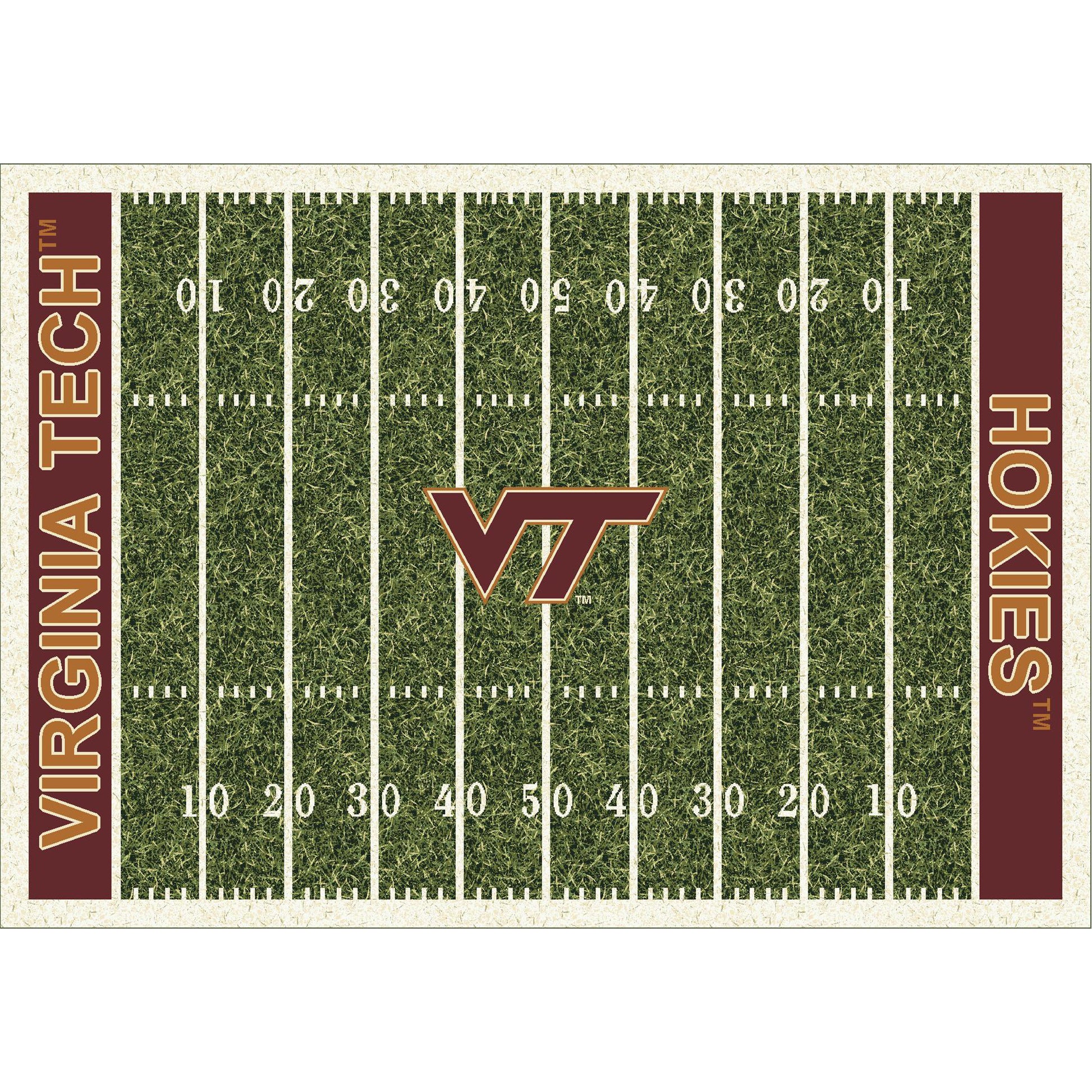 Virginia Tech Hokies Homefield Rug - Officially Licensed NCAA Area Rug