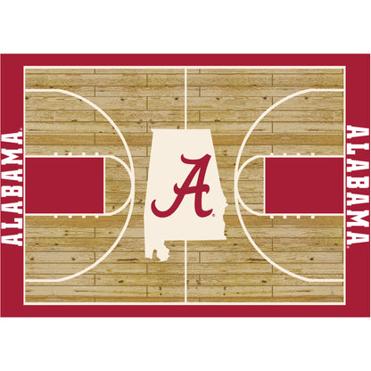 Alabama Crimson Tide Courtside Rug - Officially Licensed NCAA Area Rug