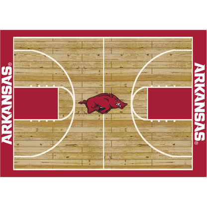 Arkansas Razorbacks Courtside Rug - Officially Licensed NCAA Area Rug