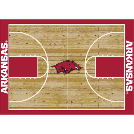 Arkansas Razorbacks Courtside Rug - Officially Licensed NCAA Area Rug