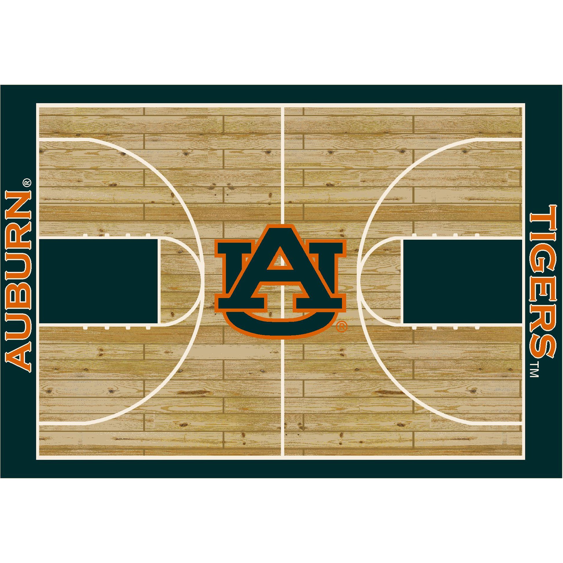 Auburn Tigers Courtside Rug - Officially Licensed NCAA Area Rug