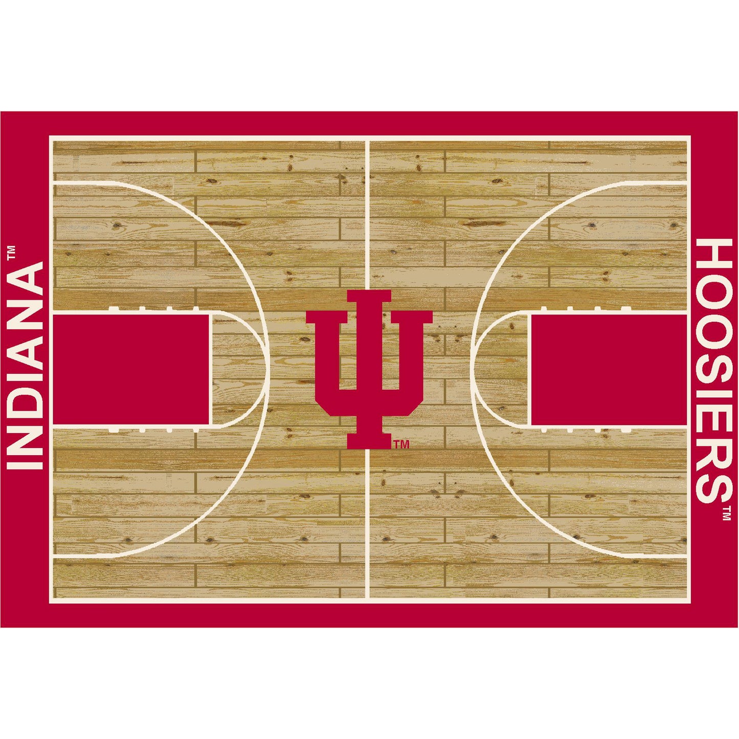 Indiana Hoosiers Courtside Rug - Officially Licensed NCAA Area Rug
