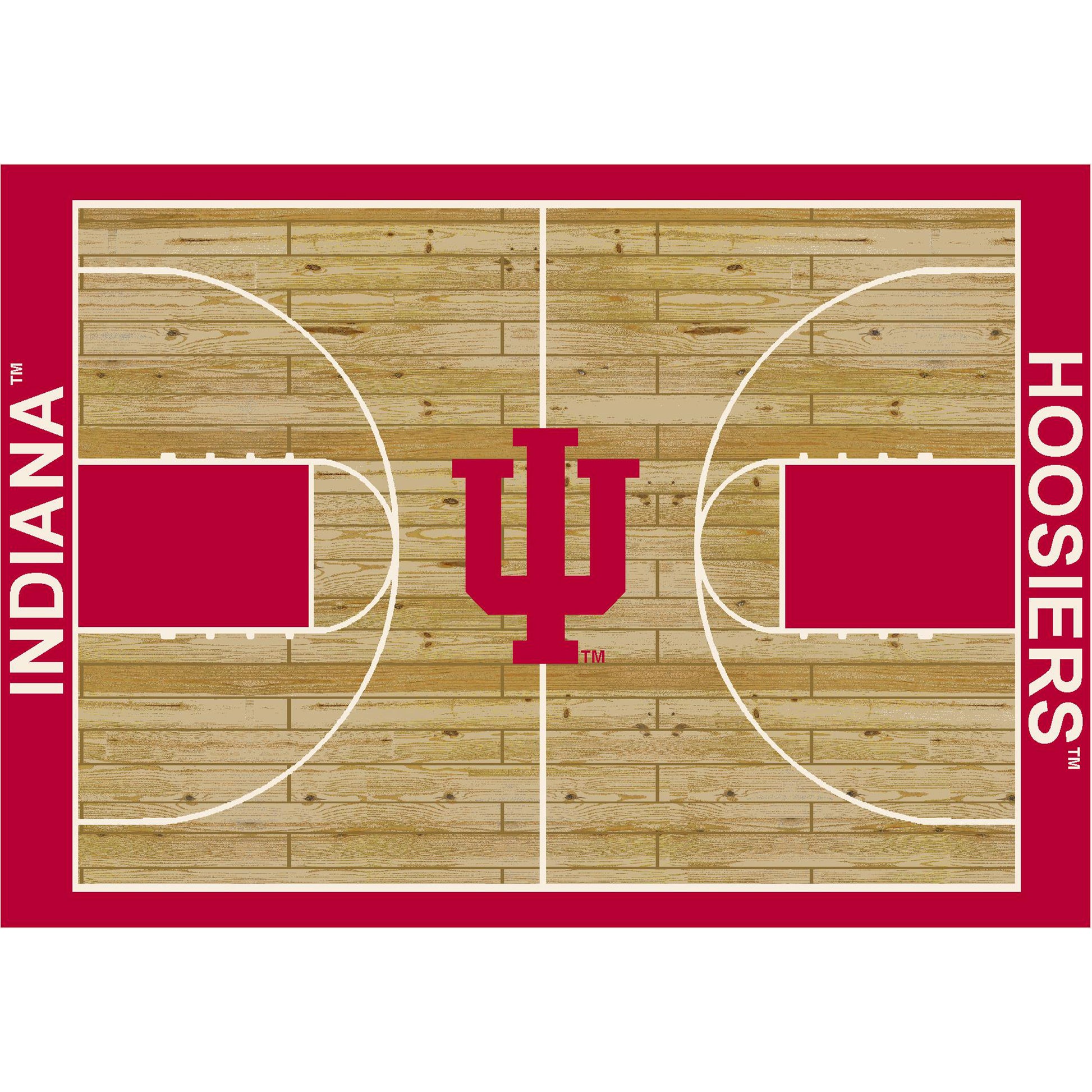 Indiana Hoosiers Courtside Rug - Officially Licensed NCAA Area Rug
