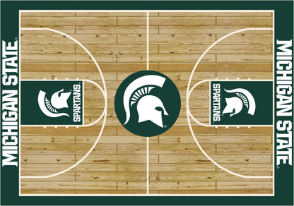 Michigan State Spartans Courtside Rug - Officially Licensed NCAA Area Rug