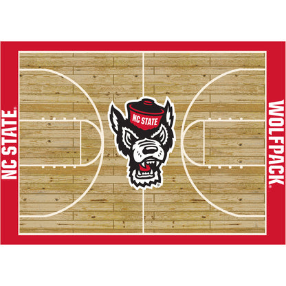 NC State Wolfpack Courtside Rug - Officially Licensed NCAA Area Rug