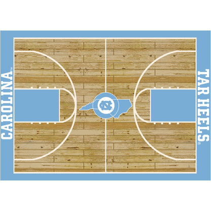 North Carolina Tar Heels Courtside Rug - Officially Licensed NCAA Area Rug