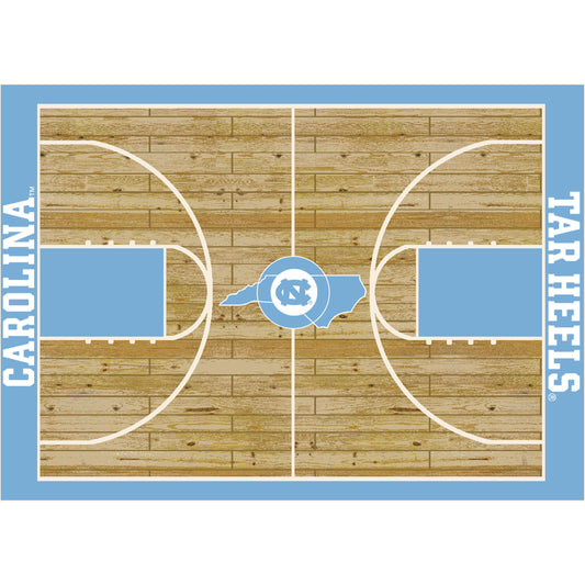 North Carolina Tar Heels Courtside Rug - Officially Licensed NCAA Area Rug