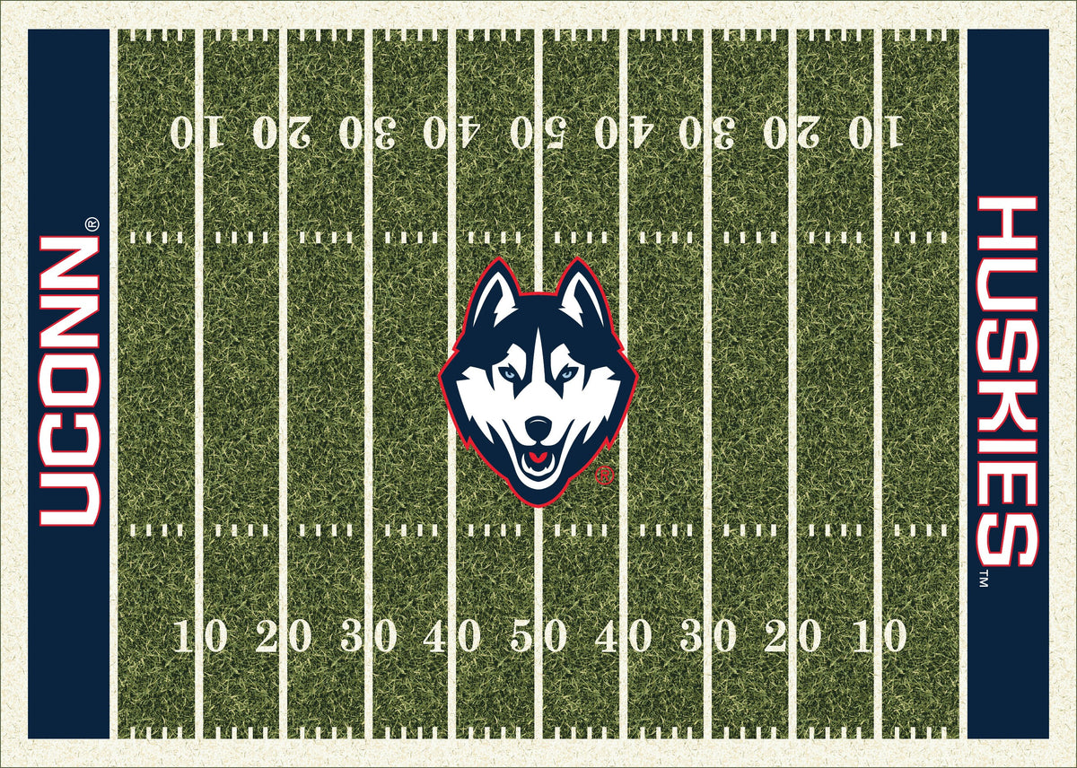 Connecticut Huskies Homefield Rug - Officially Licensed NCAA Area Rug