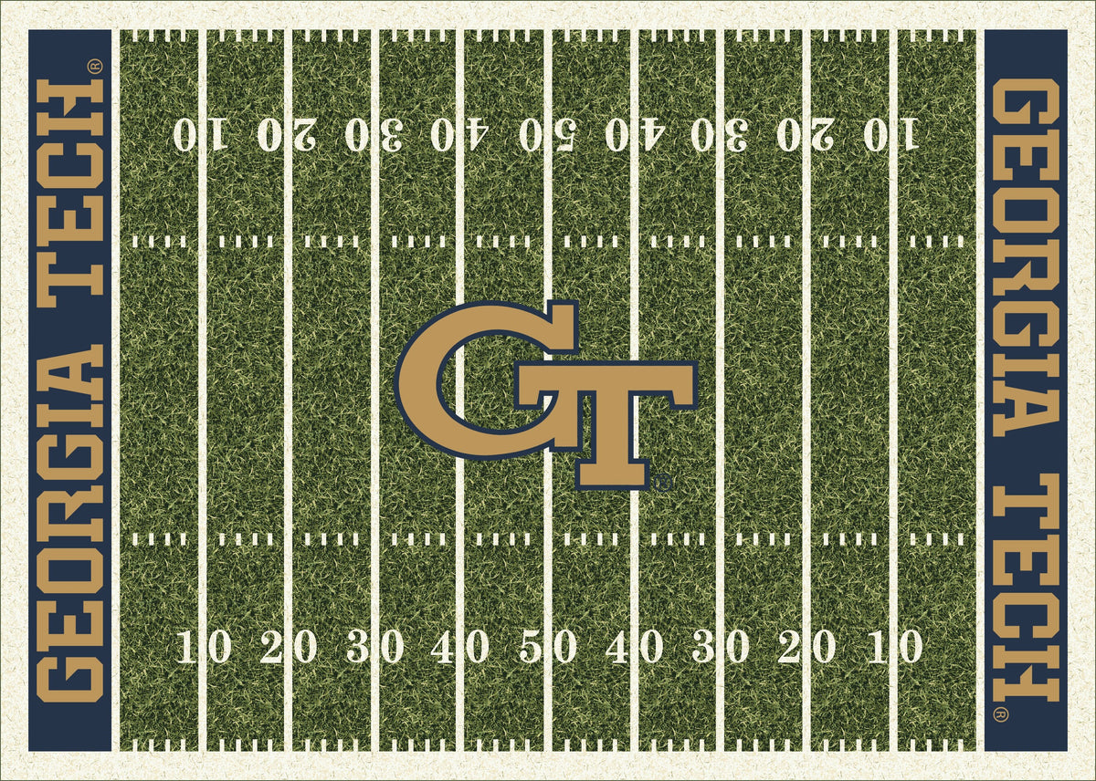 Georgia Tech Yellow Jackets Homefield Rug - Officially Licensed NCAA Area Rug