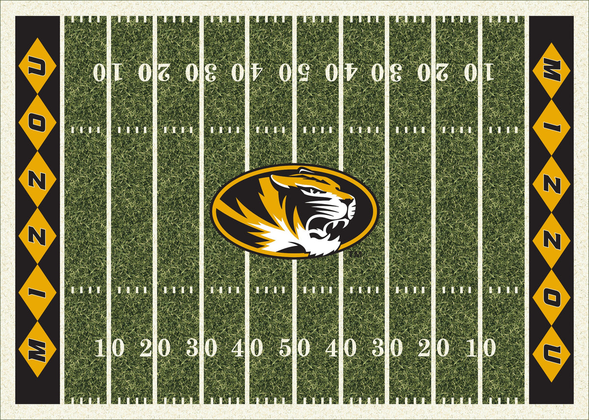 Missouri Tigers Homefield Rug - Officially Licensed NCAA Area Rug