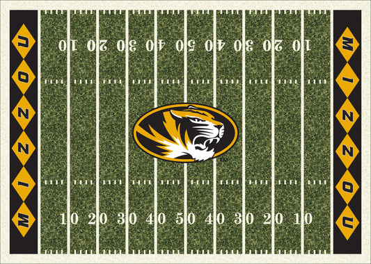 Missouri Tigers Homefield Rug - Officially Licensed NCAA Area Rug