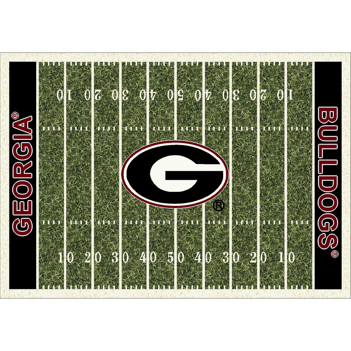 Georgia Bulldogs Homefield Rug - Officially Licensed NCAA Area Rug