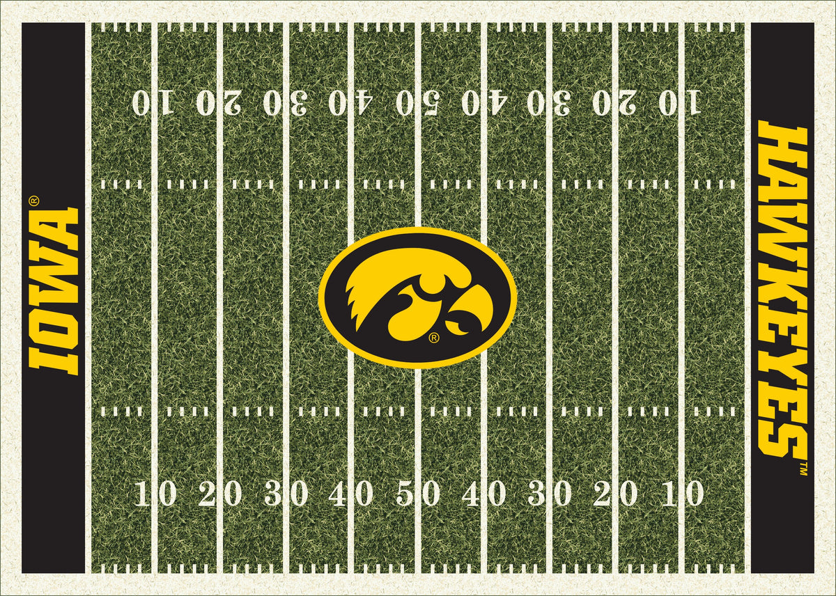Iowa Hawkeyes Homefield Rug - Officially Licensed NCAA Area Rug