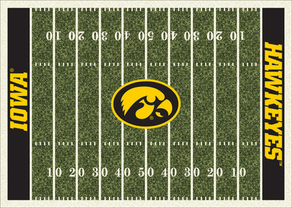 Iowa Hawkeyes Homefield Rug - Officially Licensed NCAA Area Rug