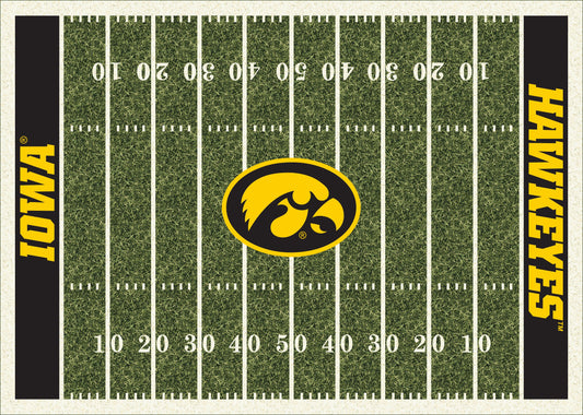 Iowa Hawkeyes Homefield Rug - Officially Licensed NCAA Area Rug