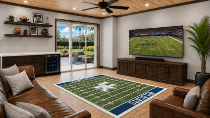 Kentucky Wildcats Homefield Rug in Room Setting - Officially Licensed NCAA Area Rug
