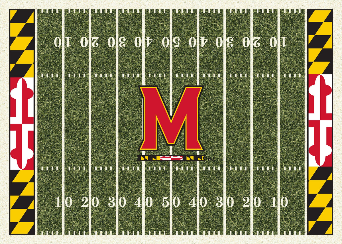 Maryland Terrapins Homefield Rug - Officially Licensed NCAA Area Rug