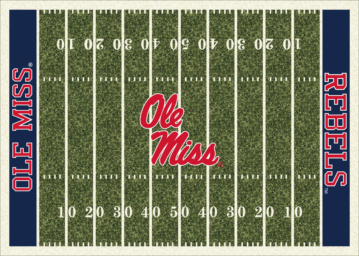 Mississippi Rebels Homefield Rug - Officially Licensed NCAA Area Rug