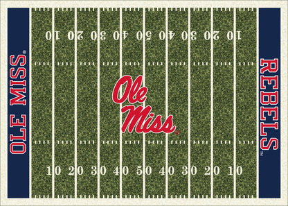Mississippi Rebels Homefield Rug - Officially Licensed NCAA Area Rug
