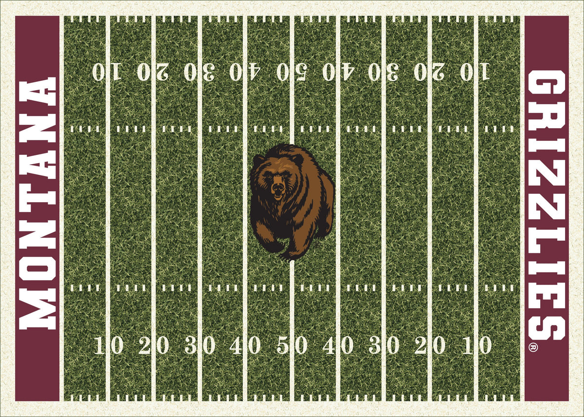 Montana Grizzlies Homefield Rug - Officially Licensed NCAA Area Rug