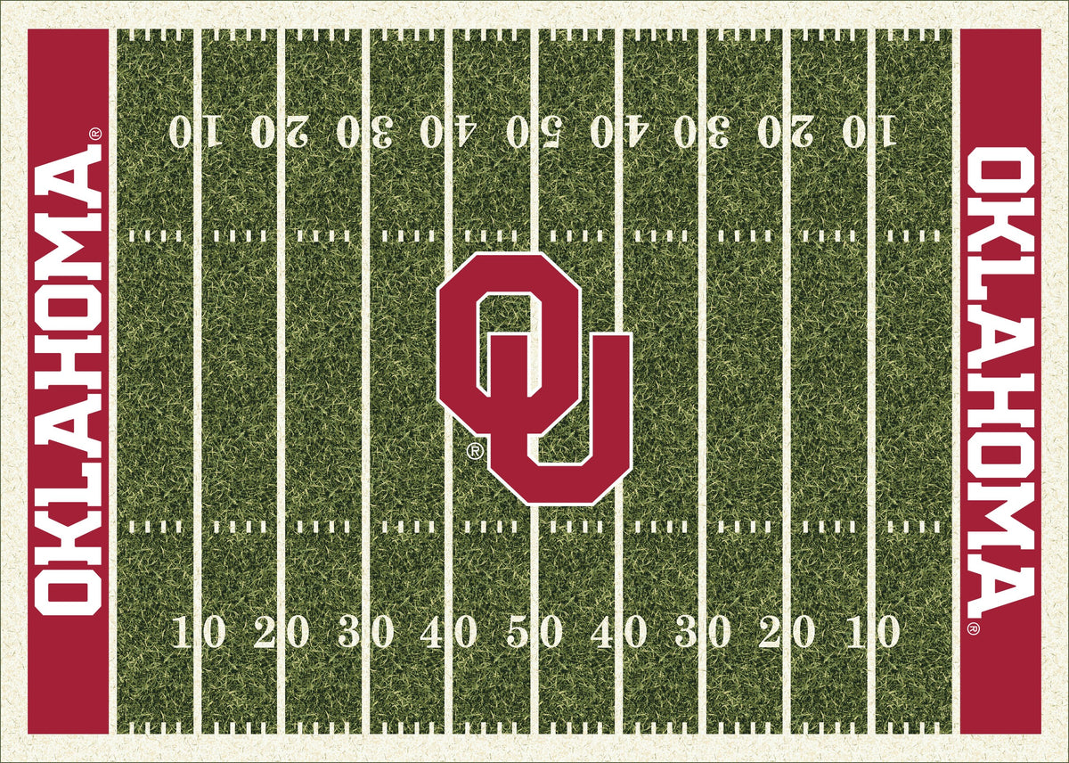 Oklahoma Sooners Homefield Rug - Officially Licensed NCAA Area Rug