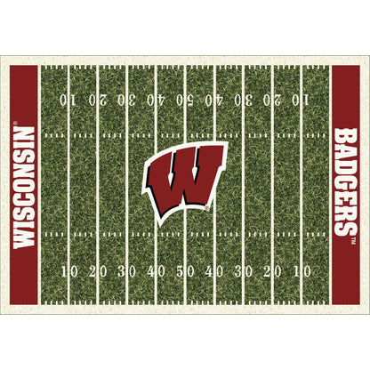 Wisconsin Badgers Homefield Rug - Officially Licensed NCAA Area Rug