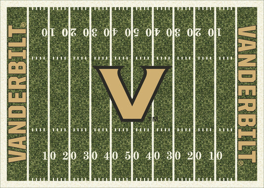 Vanderbilt Commodores Homefield Rug - Officially Licensed NCAA Area Rug