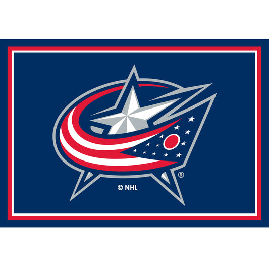 Columbus Blue Jackets Spirit Rug - Officially Licensed NHL Area Rug