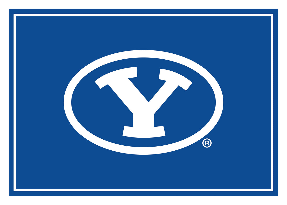 BYU Cougars Spirit Rug - Officially Licensed NCAA Area Rug