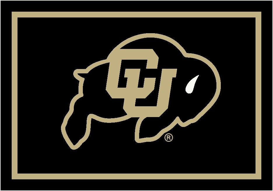 Colorado Buffaloes Spirit Rug - Officially Licensed NCAA Area Rug