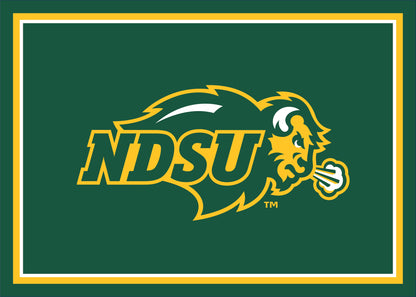 North Dakota State Bison Spirit Rug - Officially Licensed NCAA Area Rug